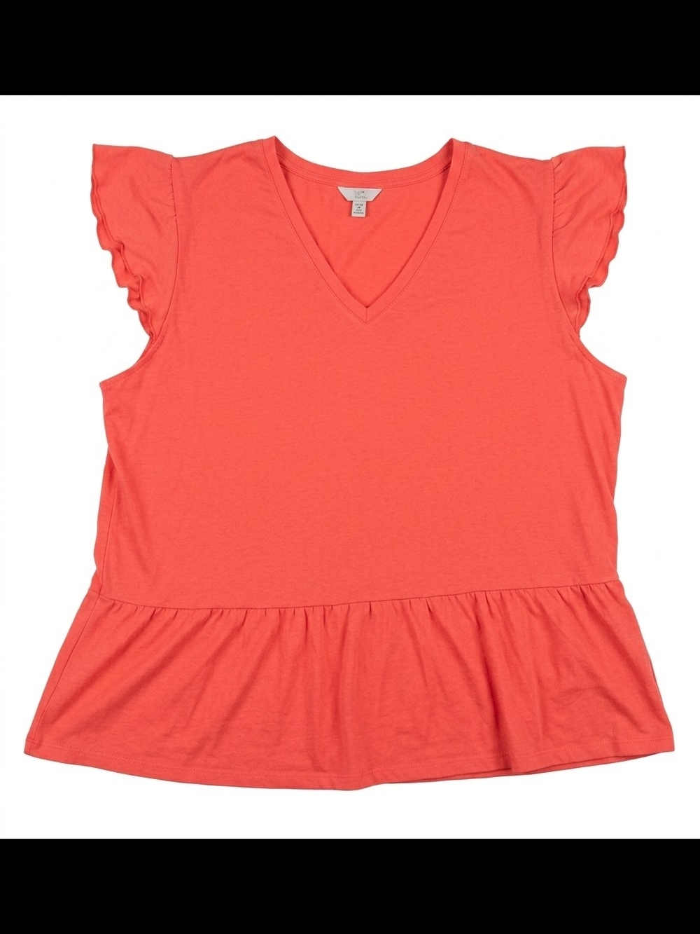 Time and Tru Orange Crewneck Tee